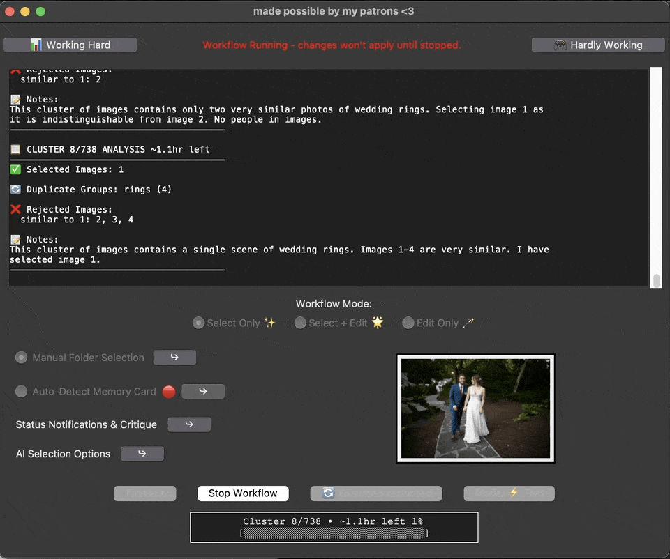 Real-time culling feedback demo